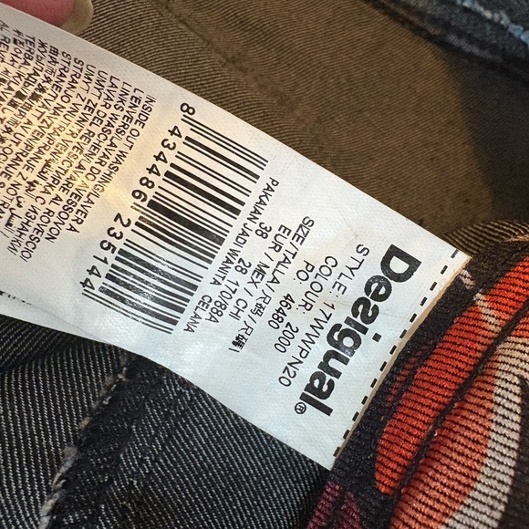 Desigual multicolor asymetric trousers style Holly size 38 EUR 8‎ USA 0326 - Picture 11 of 13